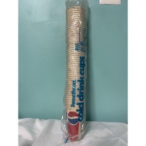 Pepsi, Diet Wax Paper Cups VTG Vending Retro 87-1991‎ Pack Of 50